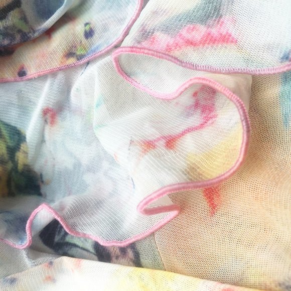 Jean Paul Gaultier Maille pink ruffle dress - Picture 8 of 14